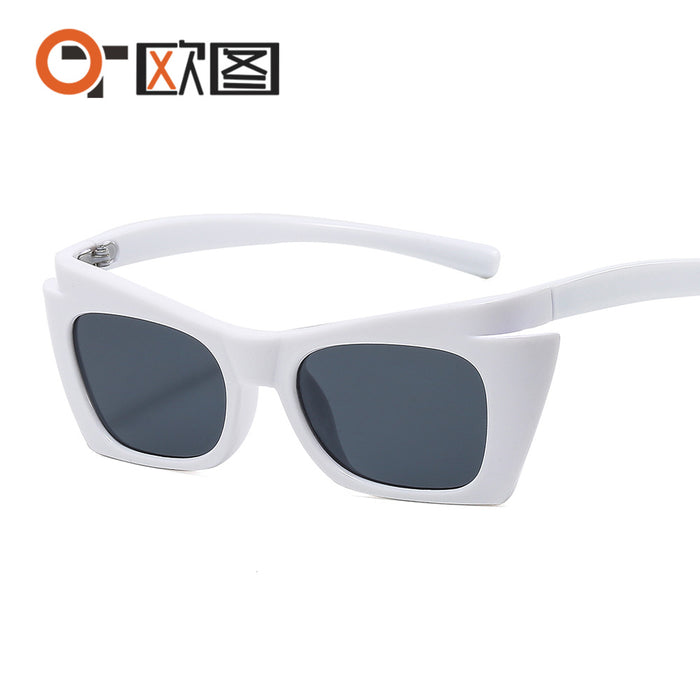 Wholesale Sunglasses PC Full Frame Cat Eyes JDC-SG-OuT037