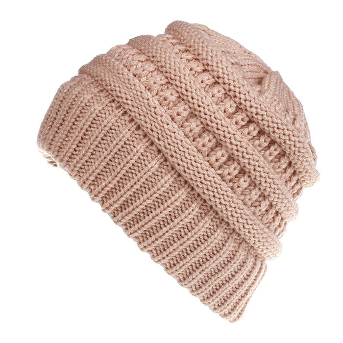 Wholesale Hat Acrylic Solid Color Wool Multifunctional Knitted Hat MOQ≥2 JDC-FH-SNan002