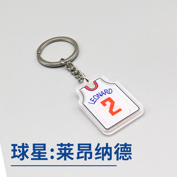 Jewelry WholesaleWholesale Basketball Star Acrylic Keychain JDC-KC-HongY001 Keychains 宏盈 %variant_option1% %variant_option2% %variant_option3%  Factory Price JoyasDeChina Joyas De China