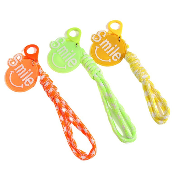 Wholesale Keychain Smiley Rubber Lanyard MOQ≥2 JDC-KC-XiangH012