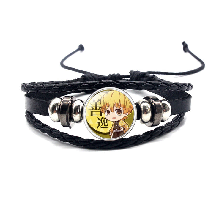 Wholesale cowhide cartoon adjustable bracelet bracelet MOQ≥2 (M) JDC-BT-YanY011