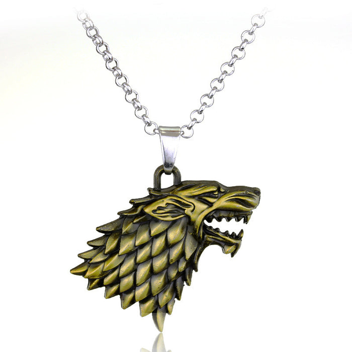 Jewelry WholesaleWholesale Periphery Wolf Head Necklace Logo Keychain JDC-KC-AWen007 Keychains 艾文 %variant_option1% %variant_option2% %variant_option3%  Factory Price JoyasDeChina Joyas De China