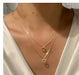 Jewelry WholesaleWholesale Rhinestone Alloy Love Double Layered Necklace JDC-NE-F048 Necklaces 韩之尚 %variant_option1% %variant_option2% %variant_option3%  Factory Price JoyasDeChina Joyas De China