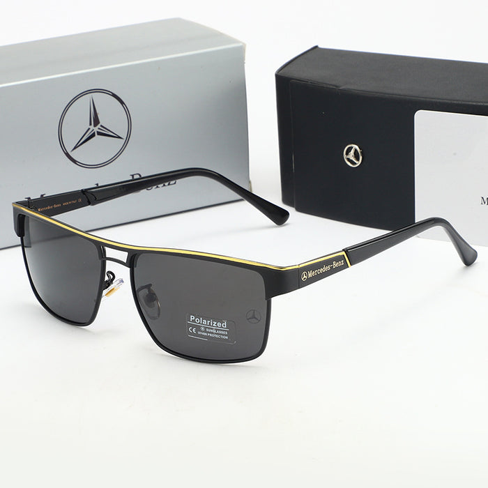 Wholesale metal frame sunglasses driving mirror polarized glasses without box JDC-SG-MenF008