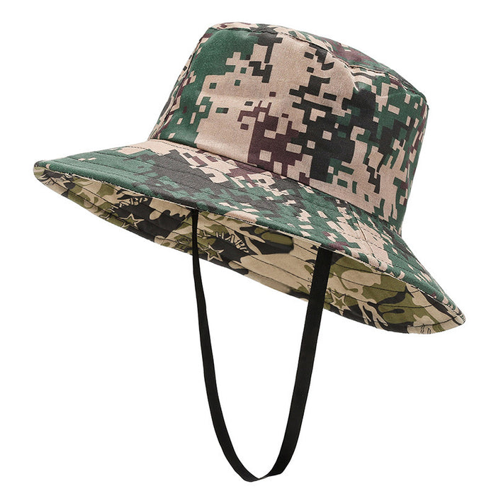 Wholesale summer hat fan camouflage big eaves sun hat outdoor climbing sunscreen JDC-FH-DingB004