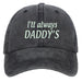 Jewelry WholesaleWholesale Washed Cotton Embroidered Daddy Letters Baseball Cap Father's Day Gift MOQ≥2 JDC-FT-QiuXi001 Fashionhat 秋兮 %variant_option1% %variant_option2% %variant_option3%  Factory Price JoyasDeChina Joyas De China