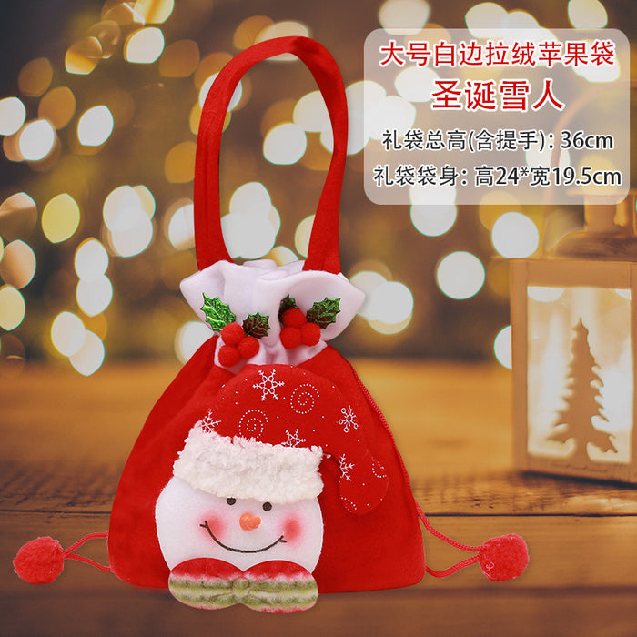 Wholesale Gift Box Christmas Apple Bag Round Bunch Mouth Gift Bag MOQ≥2 JDC-GB-QiaoC002