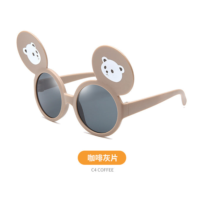 Jewelry WholesaleWholesale children's cartoon big ears cute bear PC glasses JDC-SG-KaiX006 Sunglasses 凯祥 %variant_option1% %variant_option2% %variant_option3%  Factory Price JoyasDeChina Joyas De China