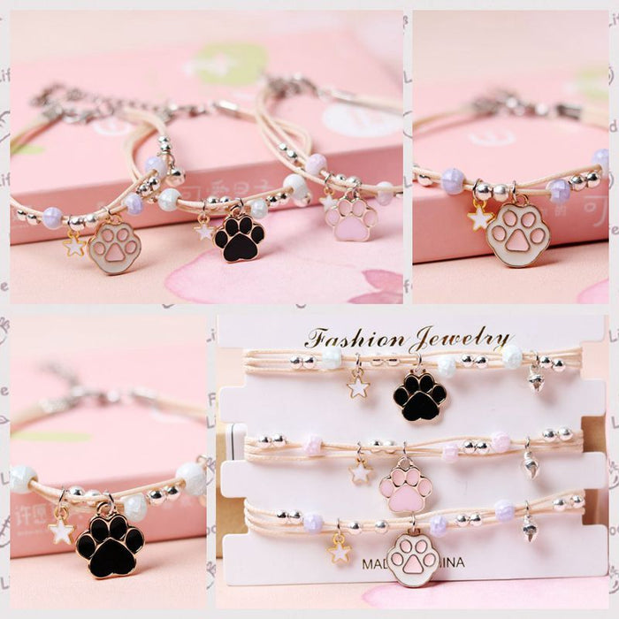 Wholesale alloy cartoon bear paw bracelet JDC-BT-YXH015