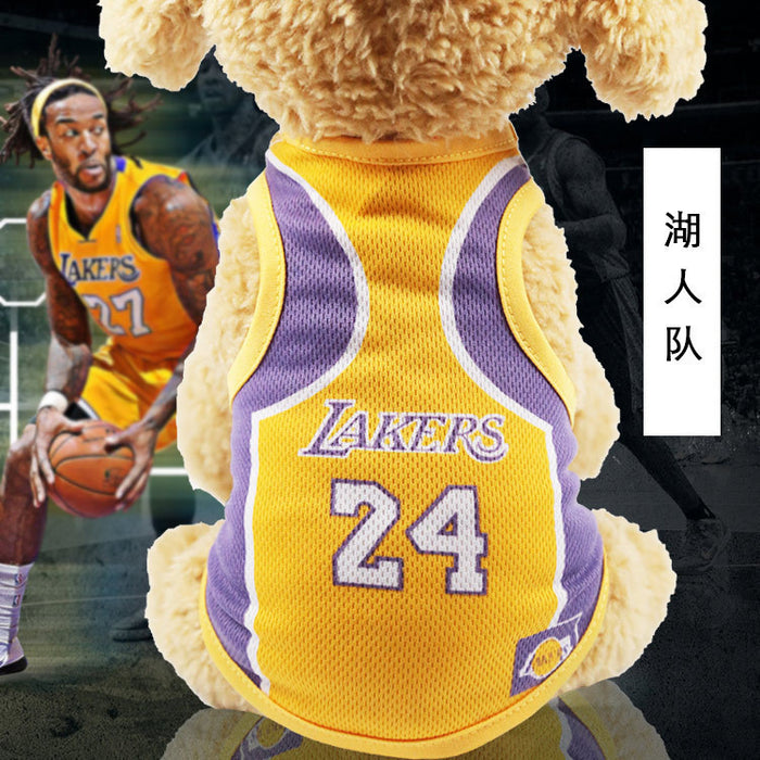 Wholesale Pet Spring Summer Mesh Vest World Cup Jerseys JDC-PC-Qimiao003