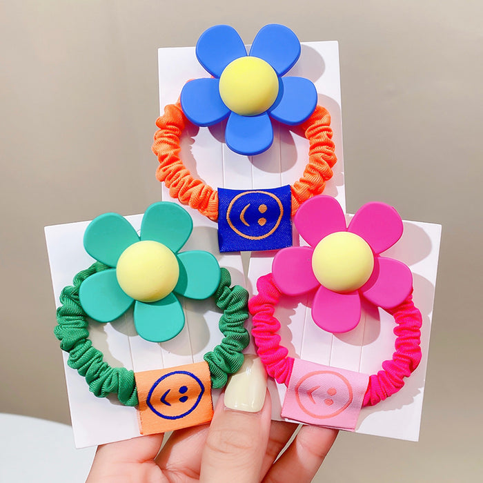 Jewelry WholesaleWholesale large flower hair ring sweet and cute smiley JDC-HS-I412 Hair Scrunchies 溪南 %variant_option1% %variant_option2% %variant_option3%  Factory Price JoyasDeChina Joyas De China