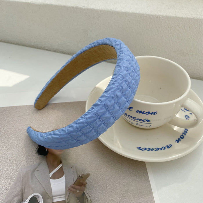 Jewelry WholesaleWholesale periwinkle blue sponge hair band JDC-HD-Suim003 Headband 随敏 %variant_option1% %variant_option2% %variant_option3%  Factory Price JoyasDeChina Joyas De China