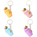 Jewelry WholesaleWholesale Pink Milk Tea Cup Keychain Rainbow Simulation MOQ≥2 JDC-KC-WenJ003 Keychains 雯杰 %variant_option1% %variant_option2% %variant_option3%  Factory Price JoyasDeChina Joyas De China