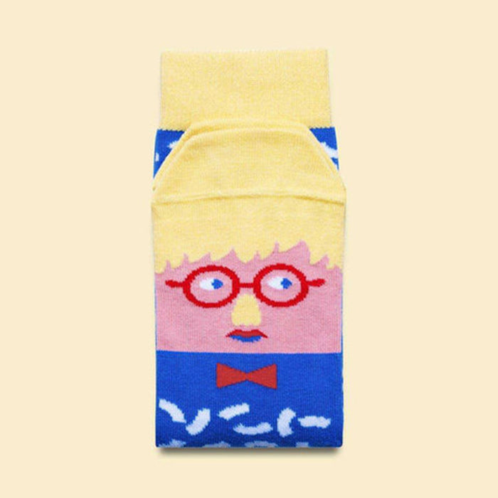 Wholesale socks fabric cartoon personality painting tide socks cotton socks JDC-SK-QAng010