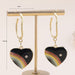 Jewelry WholesaleWholesale Rainbow Love Earrings Metal Drip Oil MOQ≥3 JDC-ES- XLH013 Earrings 小螺号 %variant_option1% %variant_option2% %variant_option3%  Factory Price JoyasDeChina Joyas De China