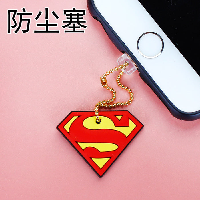 Wholesale Mobile Phone Dust Plug PVC Cute Cartoon Pendant MOQ≥3 JDC-PC-ZhongJ003