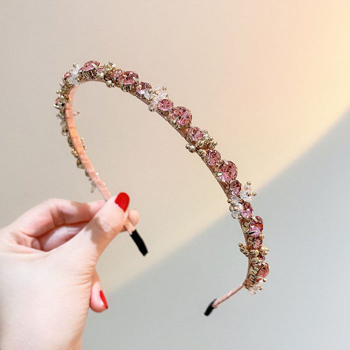 Jewelry WholesaleWholesale crystal rhinestone hair band JDC-HD-CR001 Headband 楚柔 %variant_option1% %variant_option2% %variant_option3%  Factory Price JoyasDeChina Joyas De China