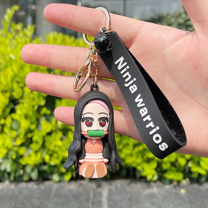 Wholesale Cute Cartoon Silicone Keychain (M) JDC-KC-XiangYi009