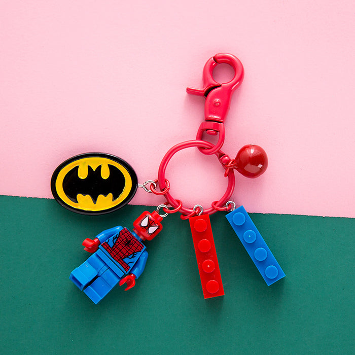 Wholesale Cartoon Building Blocks Plastic Keychain (M) JDC-KC-XiangYi002