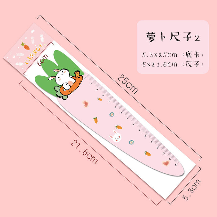 Wholesale Ruler ABS Cute Carrot Magnetic Soft Ruler JDC-RR-MPai002