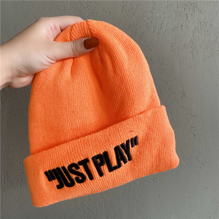 Wholesale Hat Acrylic Letter Embroidery Knit Cap JDC-FH-NaD001