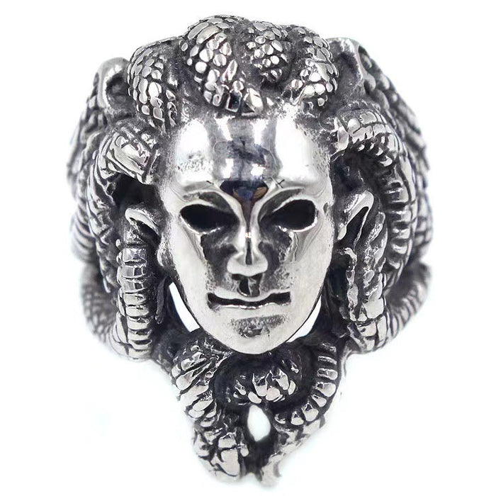 Wholesale Rings Alloy Medusa Adjustable Hip Hop Punk MOQ≥2 JDC-RS-TangX001