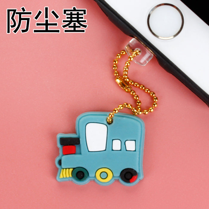 Wholesale Mobile Phone Dust Plug PVC Cute Car Airplane Pendant MOQ≥3 JDC-PC-ZhongJ009