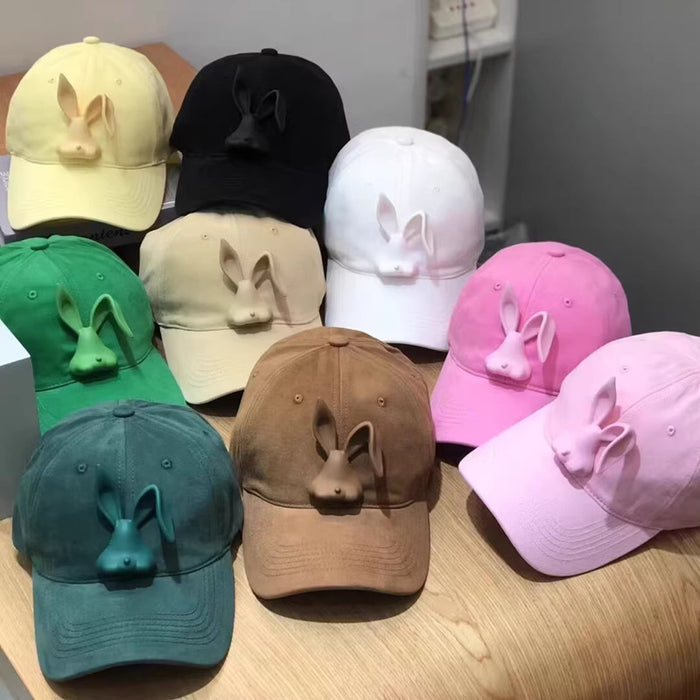 Wholesale Cotton Three Dimensional Rabbit Matte Baseball Hat JDC-FH-DaBo006