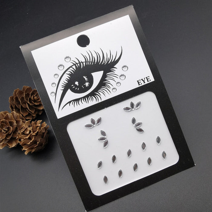 Wholesale acrylic eye makeup sticker pearl face makeup bright diamond MOQ≥2 JDC-EY-WWei001