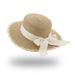 Jewelry WholesaleWholesale Flat Straw Hat Bow Beach Sun Hat JDC-FH-Guanchuan007 Fashionhat 冠川 %variant_option1% %variant_option2% %variant_option3%  Factory Price JoyasDeChina Joyas De China