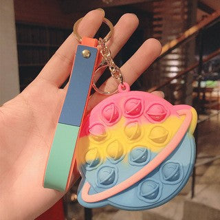 Jewelry WholesaleWholesale Silicone Decompression Coin Purse Keychain JDC-KC-FeiRun020 Keychains 飞润 %variant_option1% %variant_option2% %variant_option3%  Factory Price JoyasDeChina Joyas De China