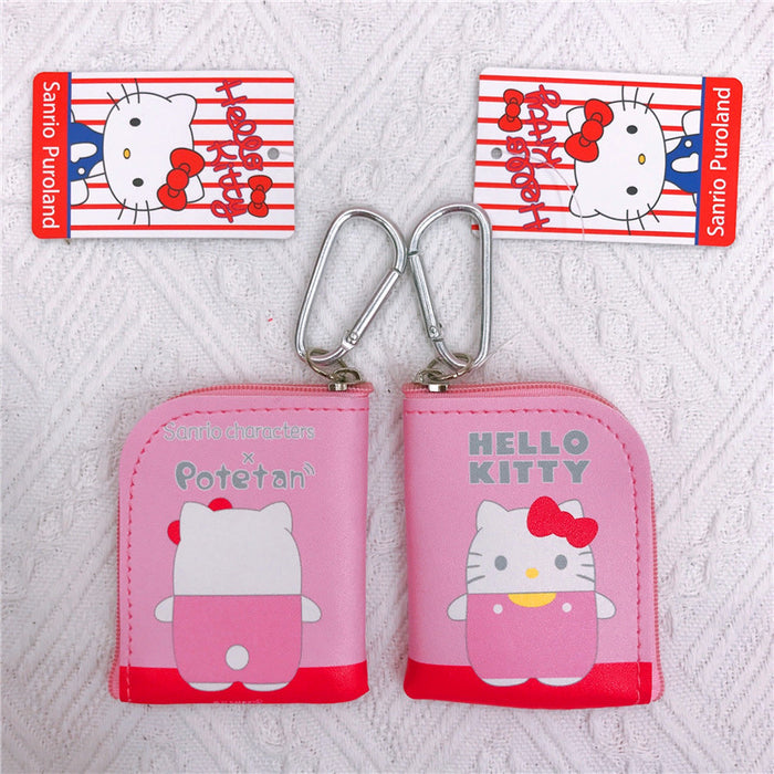 Wholesale Cartoon PU Leather Double Sided Printing Coin Purse Keychain (M) JDC-KC-YaLL011