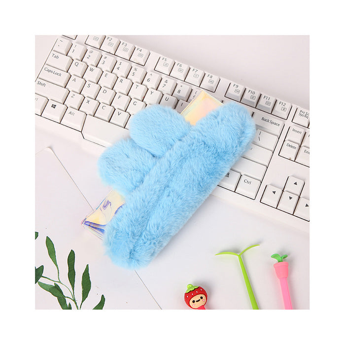 Wholesale Pen Bag PVC Cute Rabbit Ear Plush MOQ≥2 JDC-PC-FaMi005