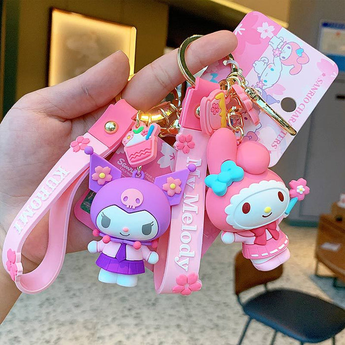 Wholesale keychain pvc sakura diary series car cute bag ornaments JDC-KC-BS014