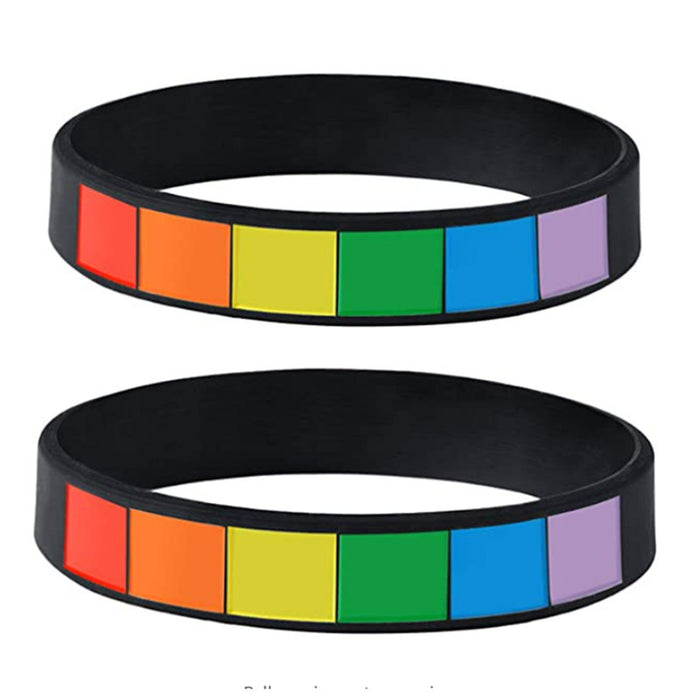 Jewelry WholesaleWholesale gay lesbian homosexual Pride silicone bracelet JDC-BT-HanJ037 Bracelet 寒骏 %variant_option1% %variant_option2% %variant_option3%  Factory Price JoyasDeChina Joyas De China