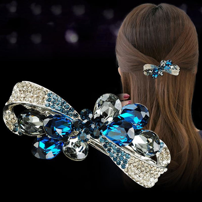 Wholesale hairpin rhinestone medium top clip small clip JDC-HC-DLA001