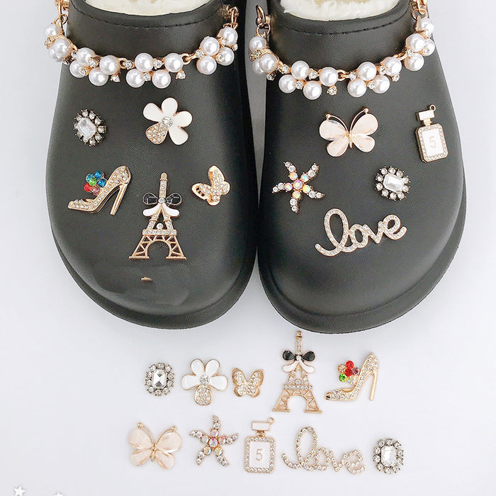 Jewelry WholesaleWholesale Slippers Hole Shoes Pearl Rhinestone Alloy DIY Accessories JDC-DIY-GeL003 DIY 弋恋 %variant_option1% %variant_option2% %variant_option3%  Factory Price JoyasDeChina Joyas De China