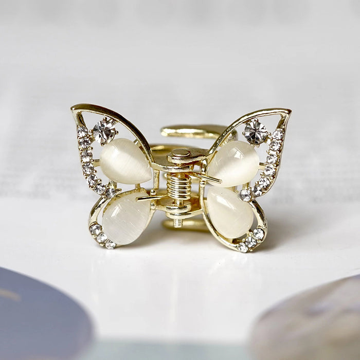 Wholesale Hair Clips Alloy Opal Small Grab Butterfly Exquisite MOQ≥2 JDC-HC-HG014