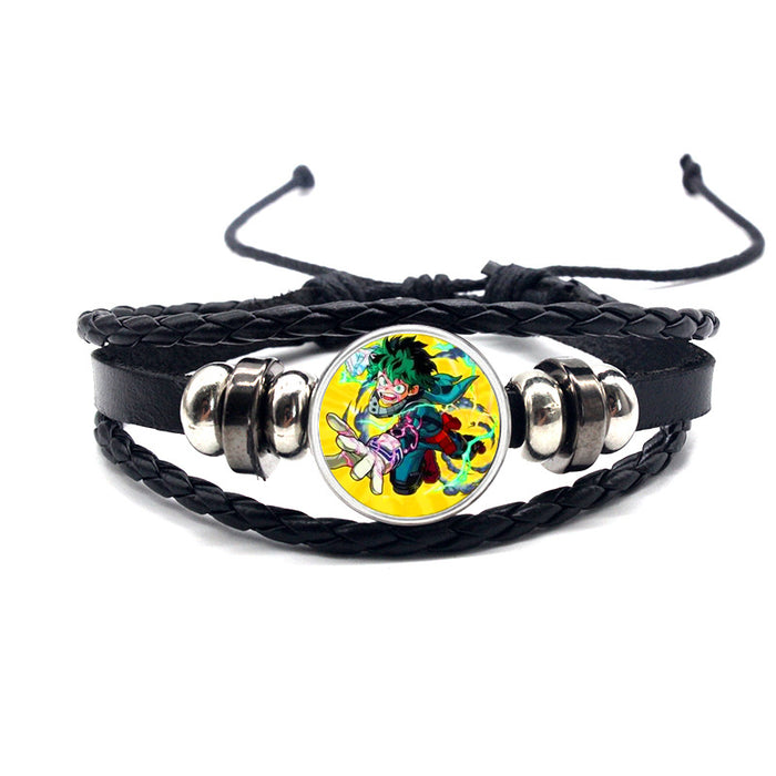 Wholesale Accessories Leather Bracelet Braided Adjustable MOQ≥2 (M) JDC-BT-YanY012