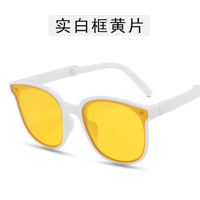 Wholesale children's foldable second generation sunglasses men's UV protection JDC-SG-GuangD014