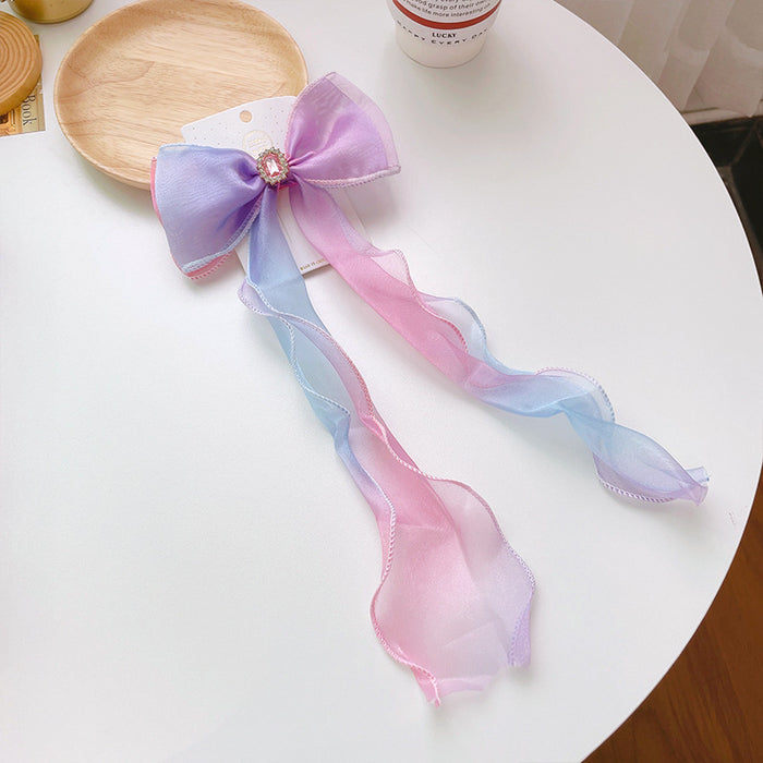 Wholesale hairpin cloth princess crown child bow JDC-HC-WangFeng006