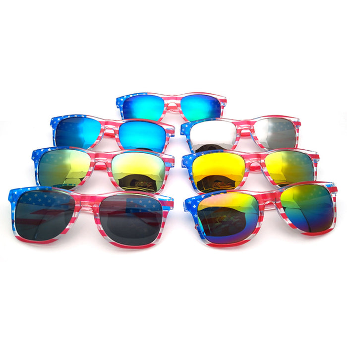 Wholesale 4th of July Independence Day Flag Sunglasses Gift Flag Glasses JDC-SG-ZhuoW001