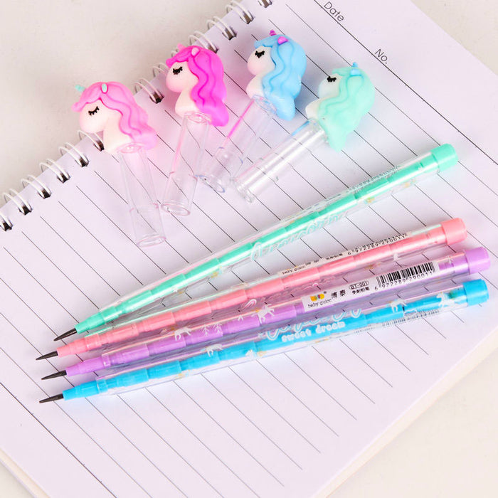 Wholesale Pencil Plastic Unicorn MOQ≥2 JDC-PC-CXL002