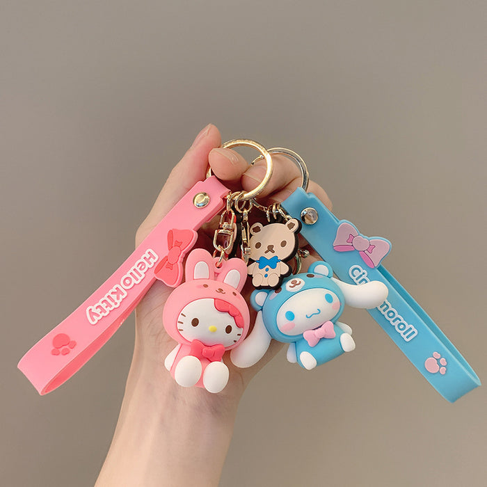 Wholesale doll key chain cartoon car key pendant MOQ≥2 JDC-KC-JCai019