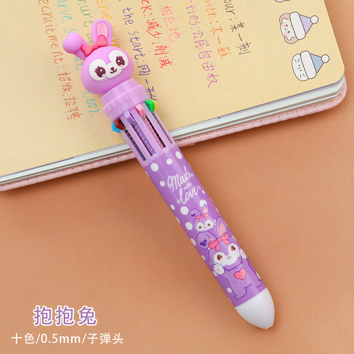 Wholesale Plastic Cartoon Rabbit Press Gel Pen JDC-BP-dichen003