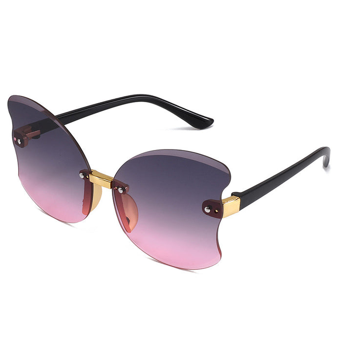 Jewelry WholesaleWholesale frameless cut edge Sunglasses wing shape SunglassesJDC-SG-SengB009 Sunglasses 森邦 %variant_option1% %variant_option2% %variant_option3%  Factory Price JoyasDeChina Joyas De China