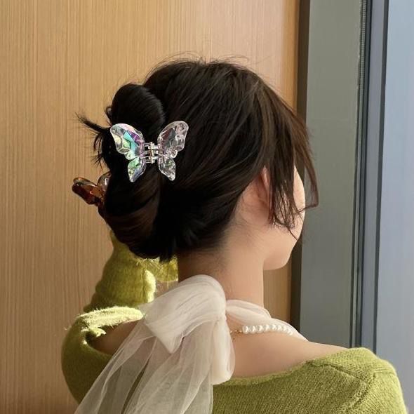 Wholesale Acrylic Mermaid Princess Butterfly Grab Clip Girl MOQ≥2 JDC-HC-Fuyuan001