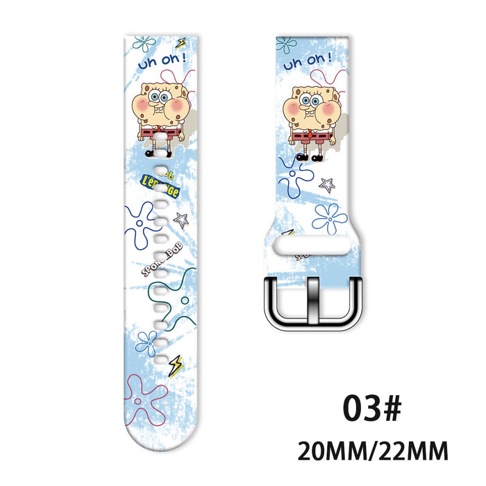 Wholesale Printed Tpu Watch Strap Wrist Strap JDC-WD-NuoQi051