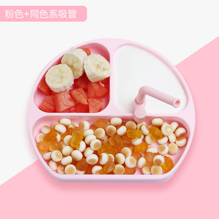 Wholesale Baby Silicone Dinner Plate Suction Cup JDC-CC-Ningxuan003