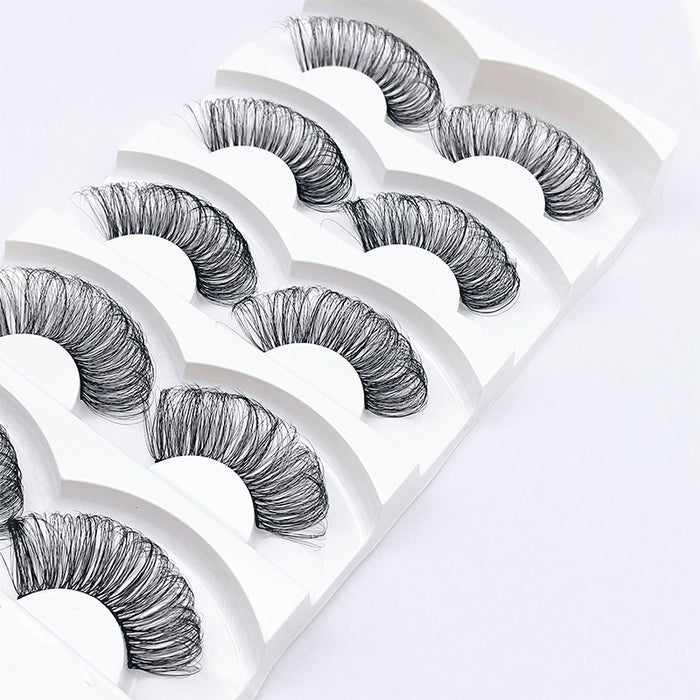 Wholesale 30mm Extended Five Pairs Thick Eyelashes JDC-EY-AiDS005